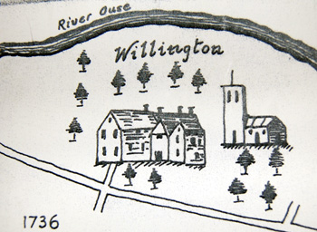 The manor house on Gordons map of 1736 [CRT120-113]